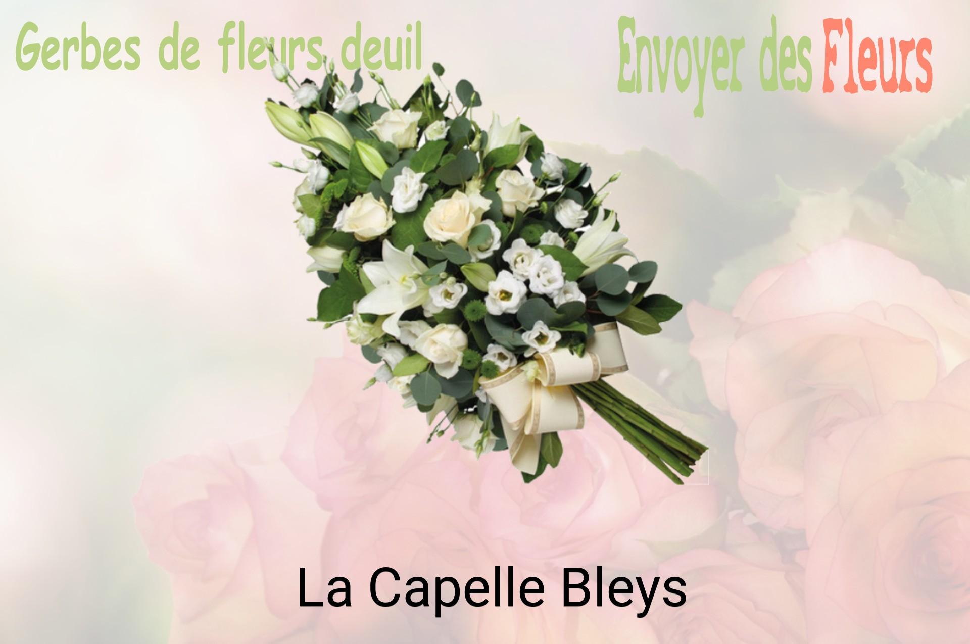 Gerbe de fleurs de deuil livrée à La Capelle-Bleys
